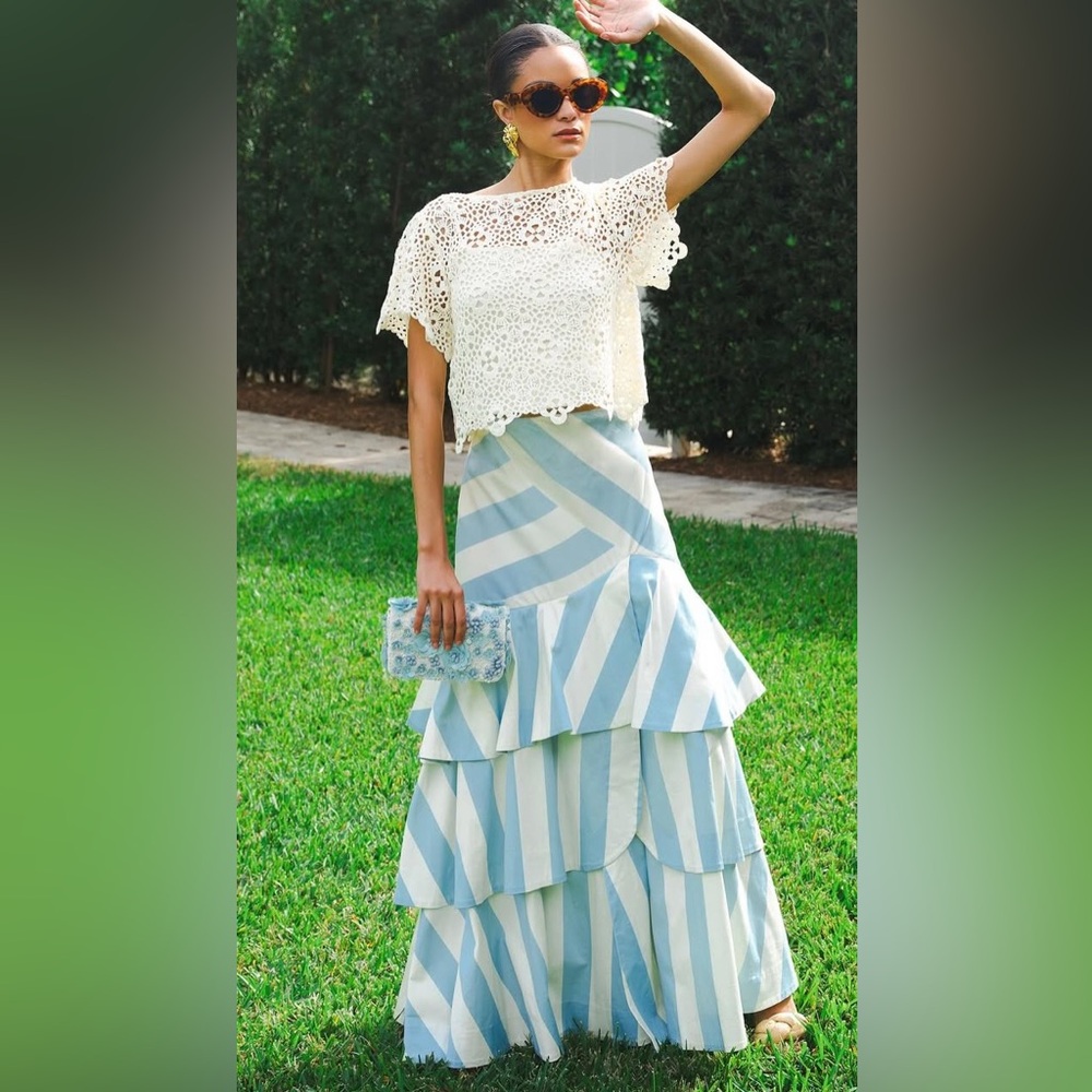 Mestiza Blue Stripe Convertible Skirt-NWT